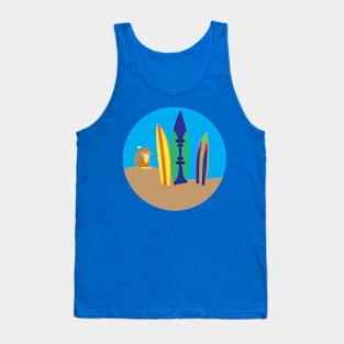 Surfs Up With Pixel Tank Top